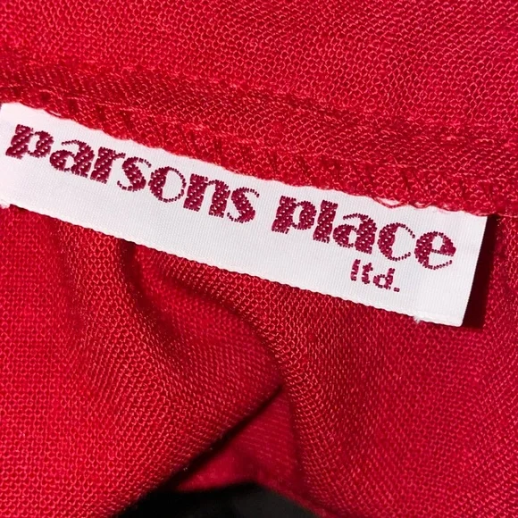 Vintage red wrap skirt size 16 - Picture 7 of 10